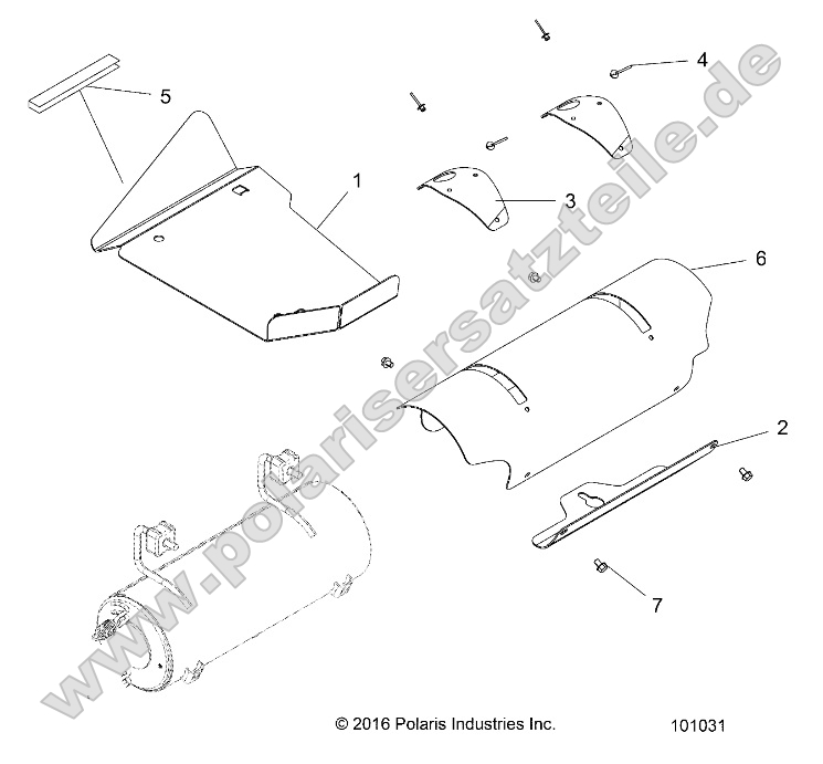Engine, Exhaust System, Shields