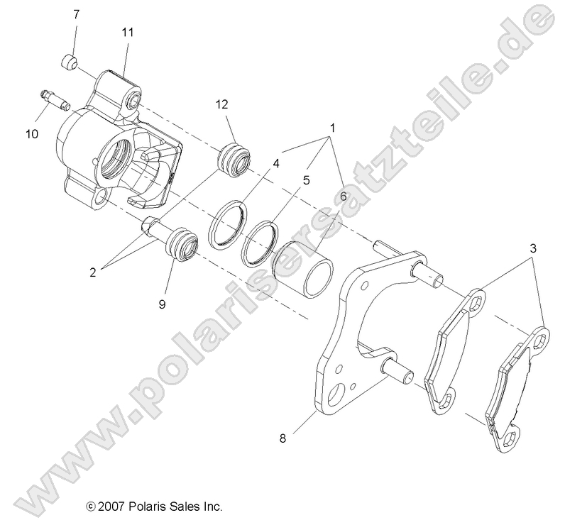 BRAKES, FRONT CALIPER