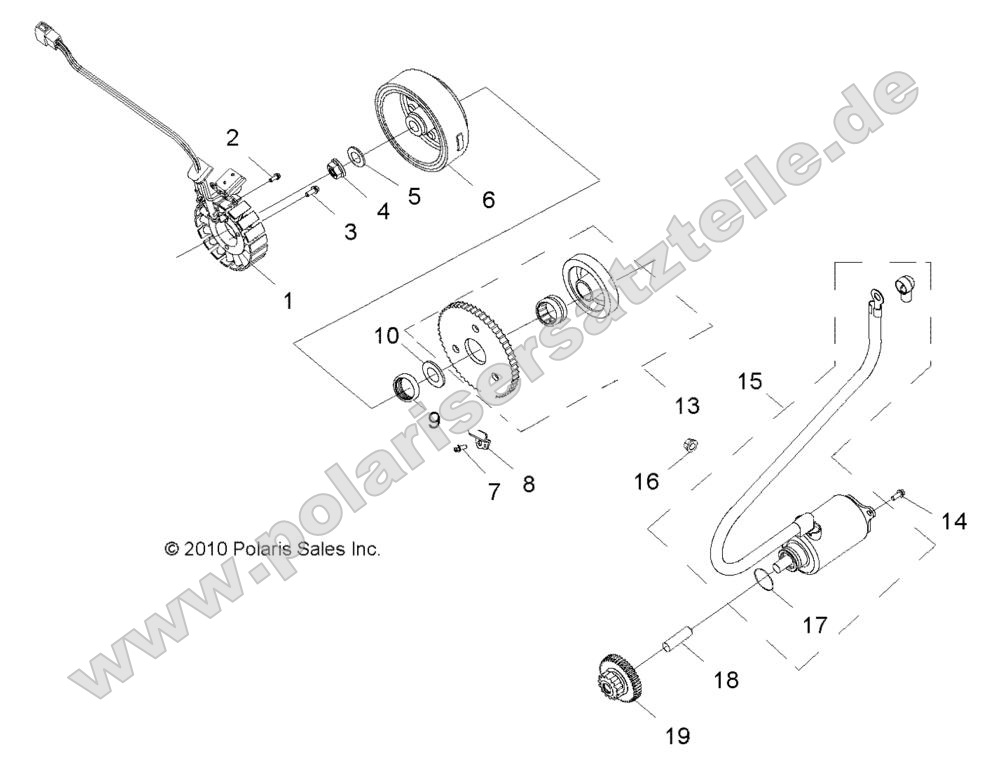 ENGINE, STARTING MOTOR