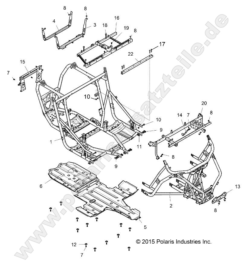 CHASSIS, MAIN FRAME AND SKID PLATES