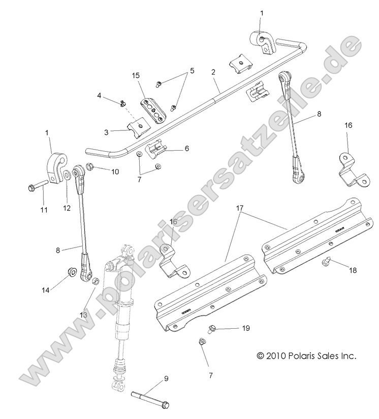 SUSPENSION, STABILIZER BAR, FRONT
