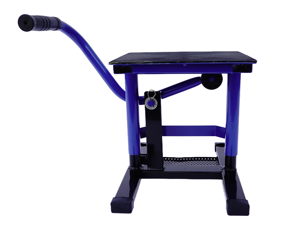 TMP Motocross & Enduro Hubständer / MX Montageständer - schwarz-blau