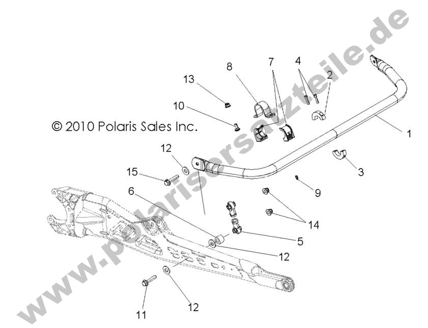 SUSPENSION, TORSION BAR, REAR