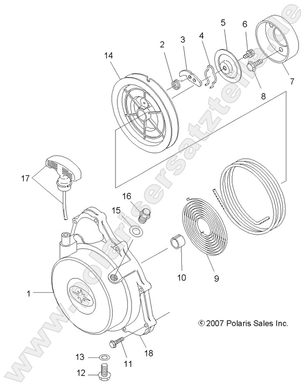 ENGINE, RECOIL STARTER