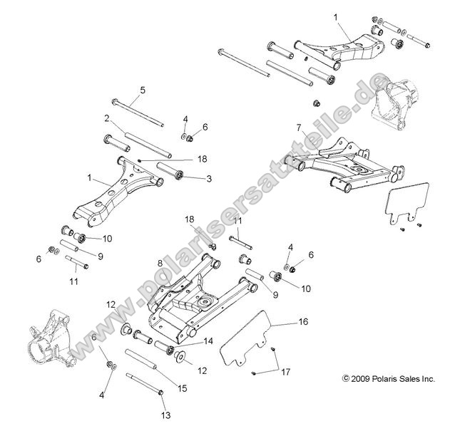 SUSPENSION, REAR CONTROL ARMS
