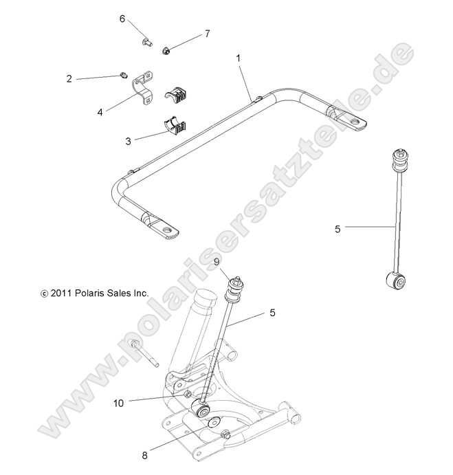 SUSPENSION, STABILIZER BAR, REAR