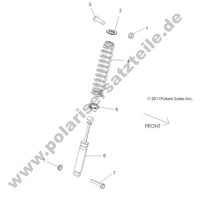 SUSPENSION, FRONT SHOCK MOUNTING