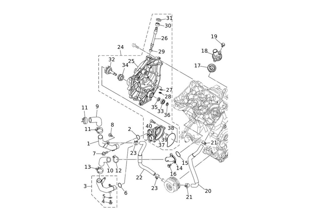 Caballero700-Wasserpumpe Wasserpumpe