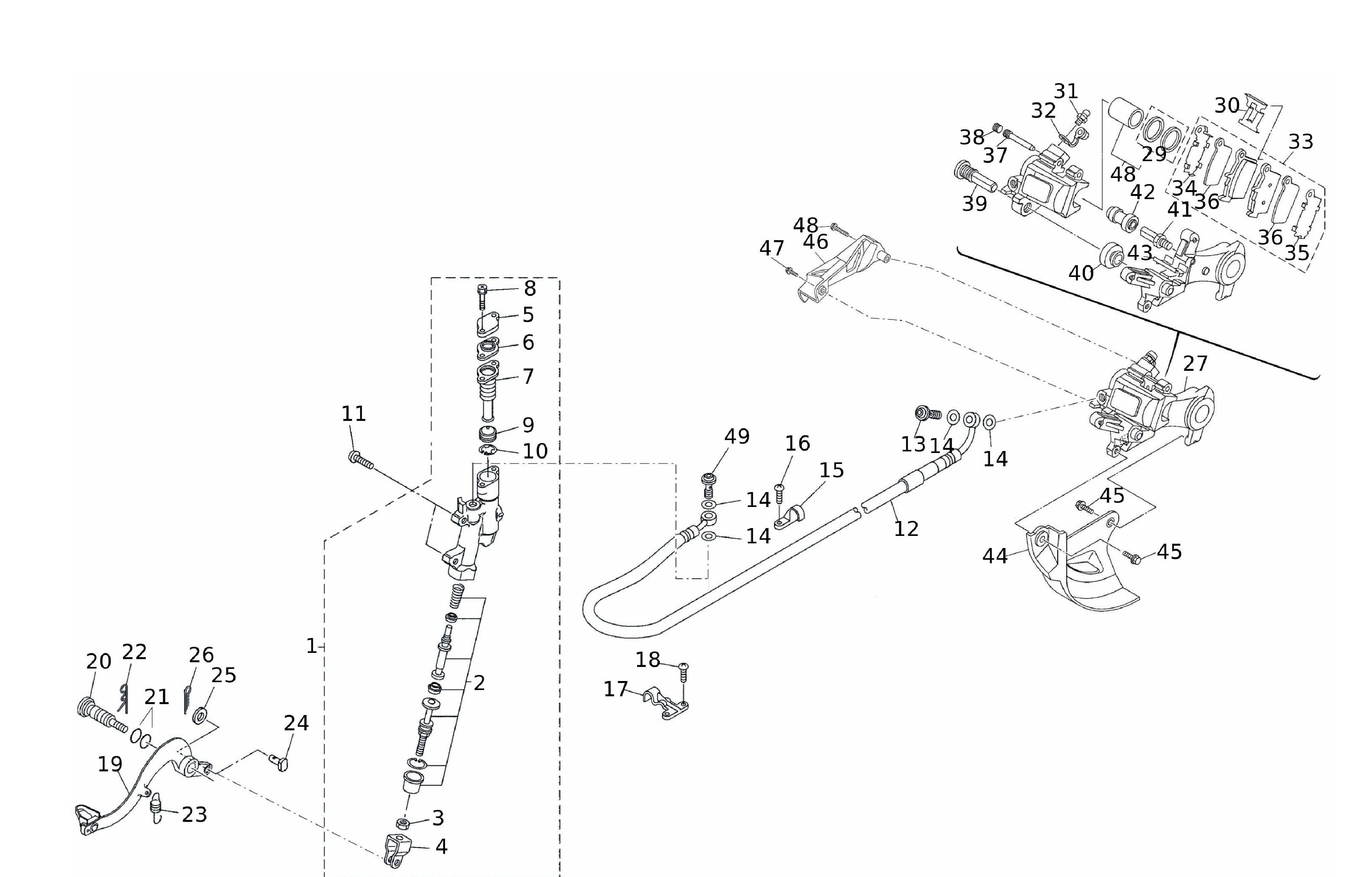 Bremssystem hinten Bremssystem hinten