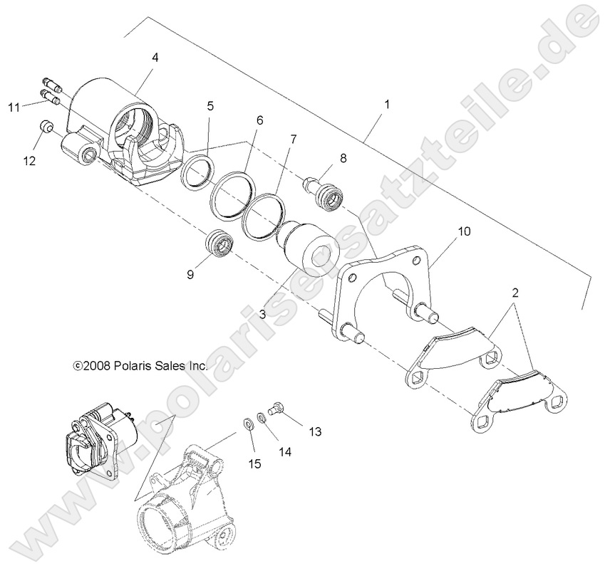 BRAKES, REAR CALIPER