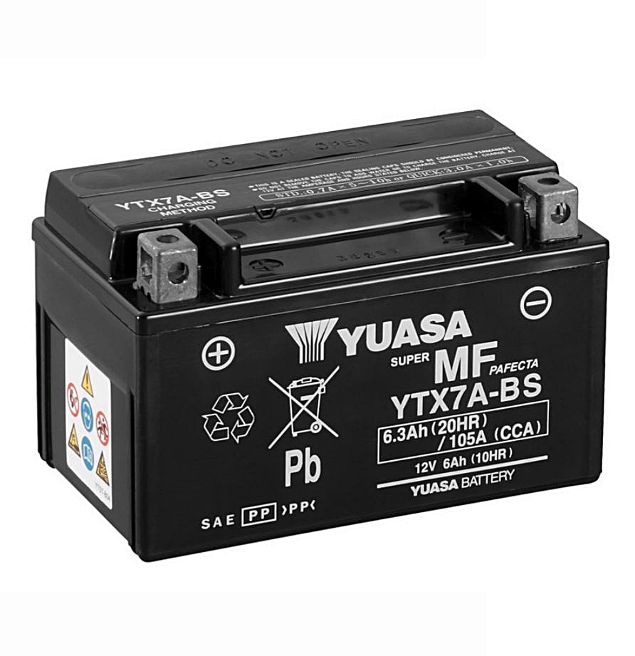 yuasa_ytx7a_bs Yuasa YTX7A-BS Batterie AGM 12V 6AH (GTX7A-BS, FTX7A-BS)