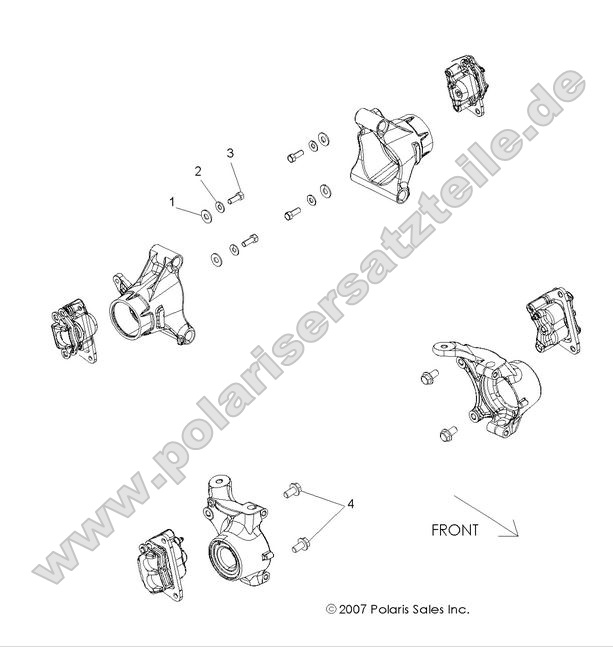 BRAKES, CALIPER MOUNTING