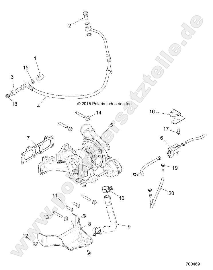 ENGINE, TURBO CHARGER MOUNTING