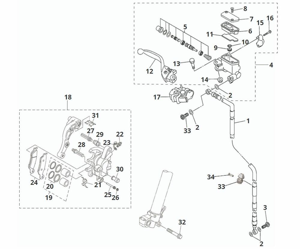 Fantic-XXF-450-2023-24-Bremssystem-vorne Bremssystem vorne