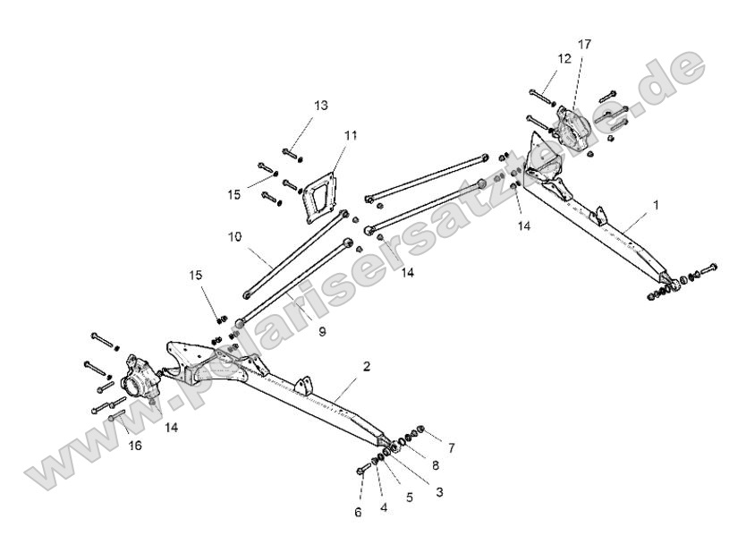 SUSPENSION, REAR CONTROL ARMS