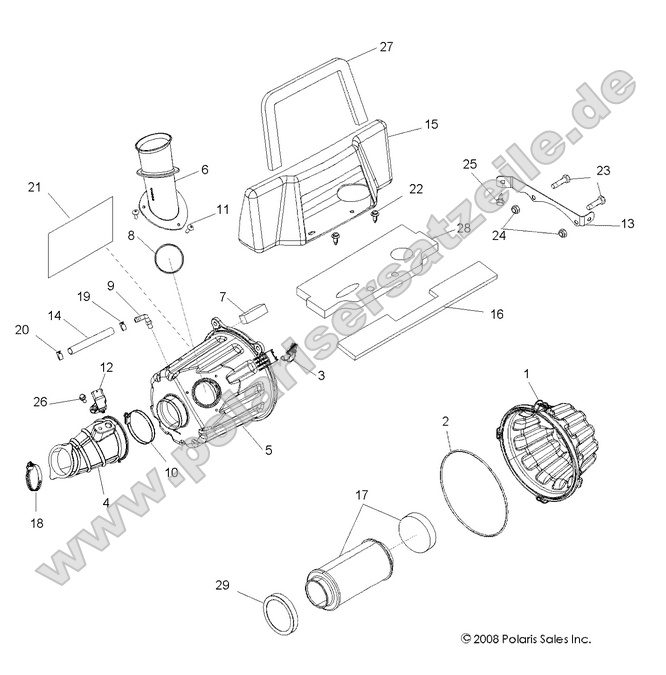 engine air intake system