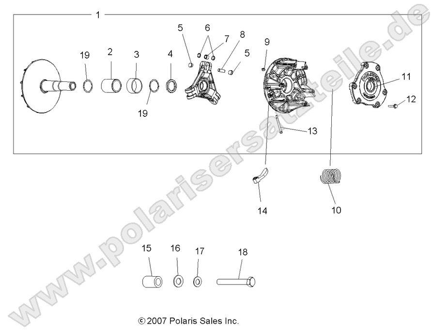 DRIVE TRAIN, PRIMARY CLUTCH