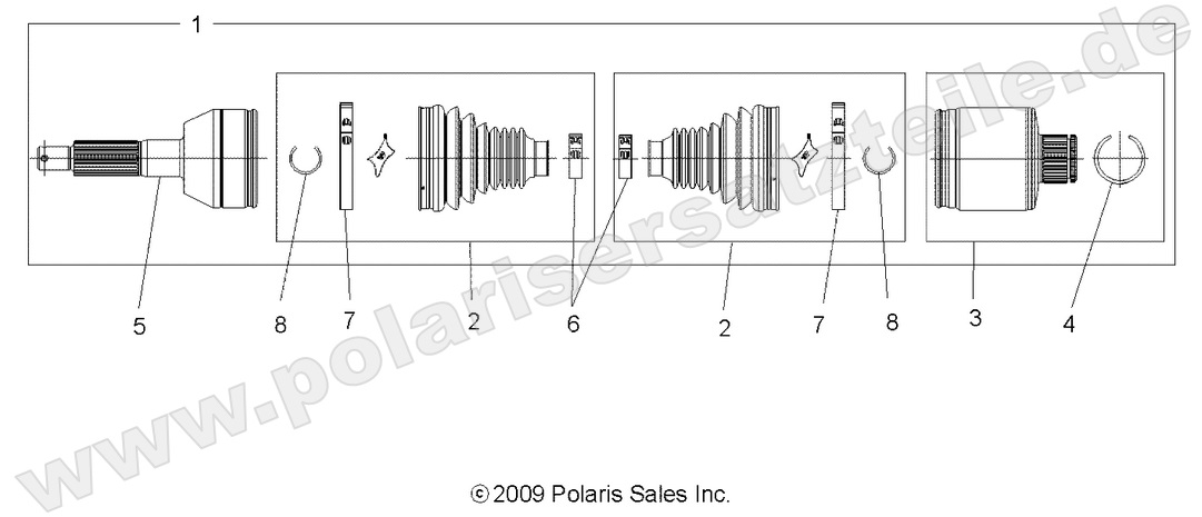 DRIVE TRAIN, REAR DRIVE SHAFT
