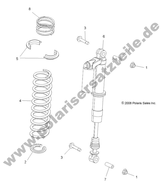 SUSPENSION, FRONT SHOCK MOUNTING