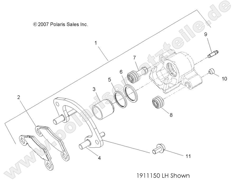 BRAKES, FRONT CALIPER