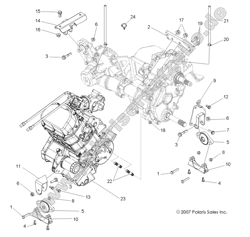 ENGINE, TRANSMISSION MOUNTING