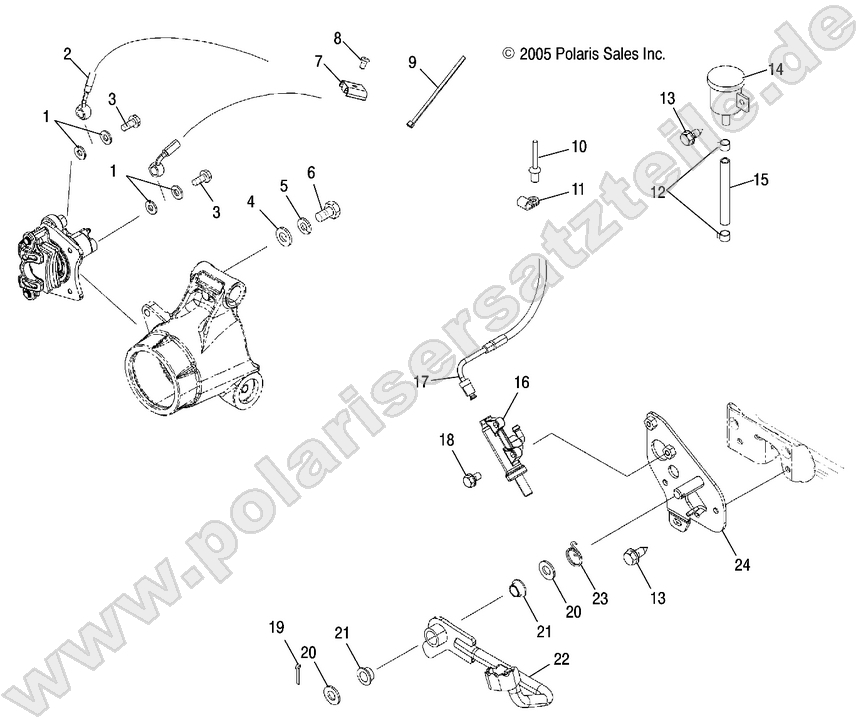 MASTER CYLINDER, REAR and FOOT PEDAL