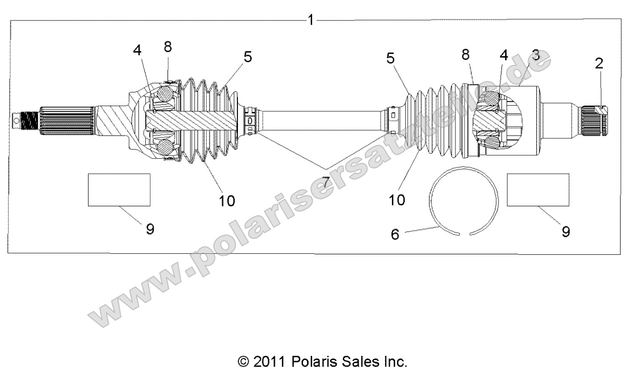 Drive Train, Rear Half Shaft (to 4/25/16)