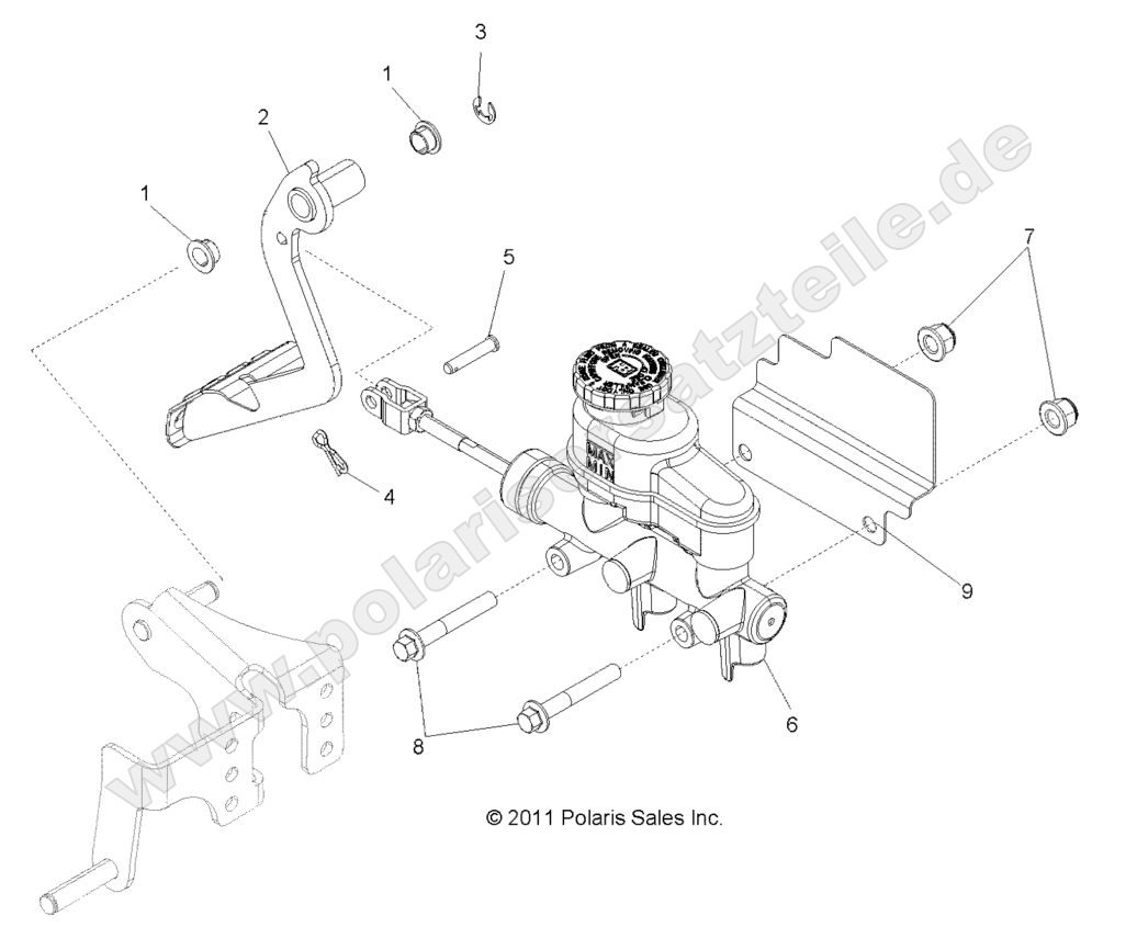 BRAKES, PEDAL and MASTER CYLINDER