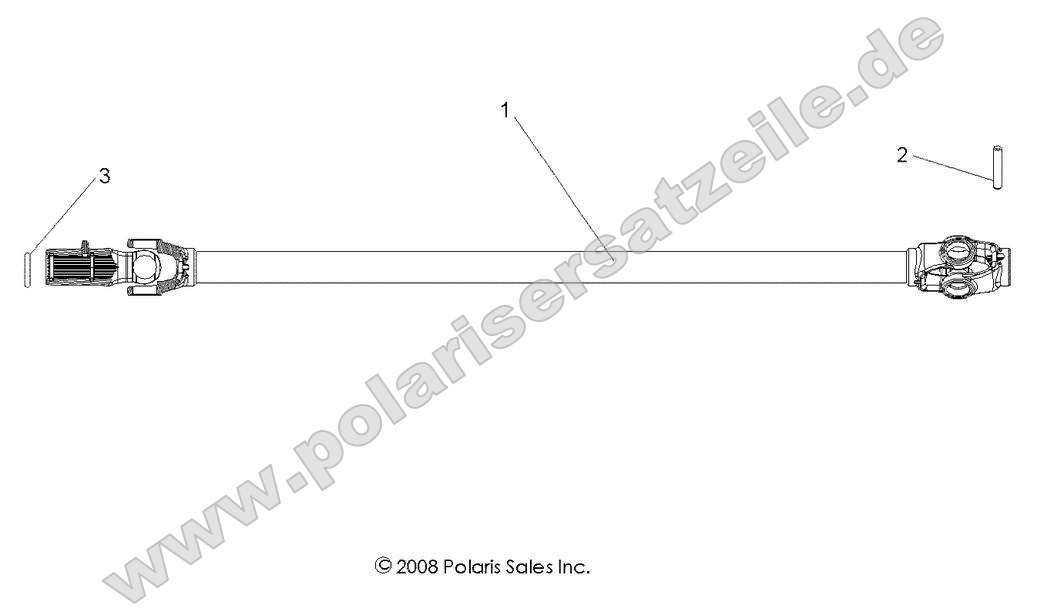 drive train front prop shaft