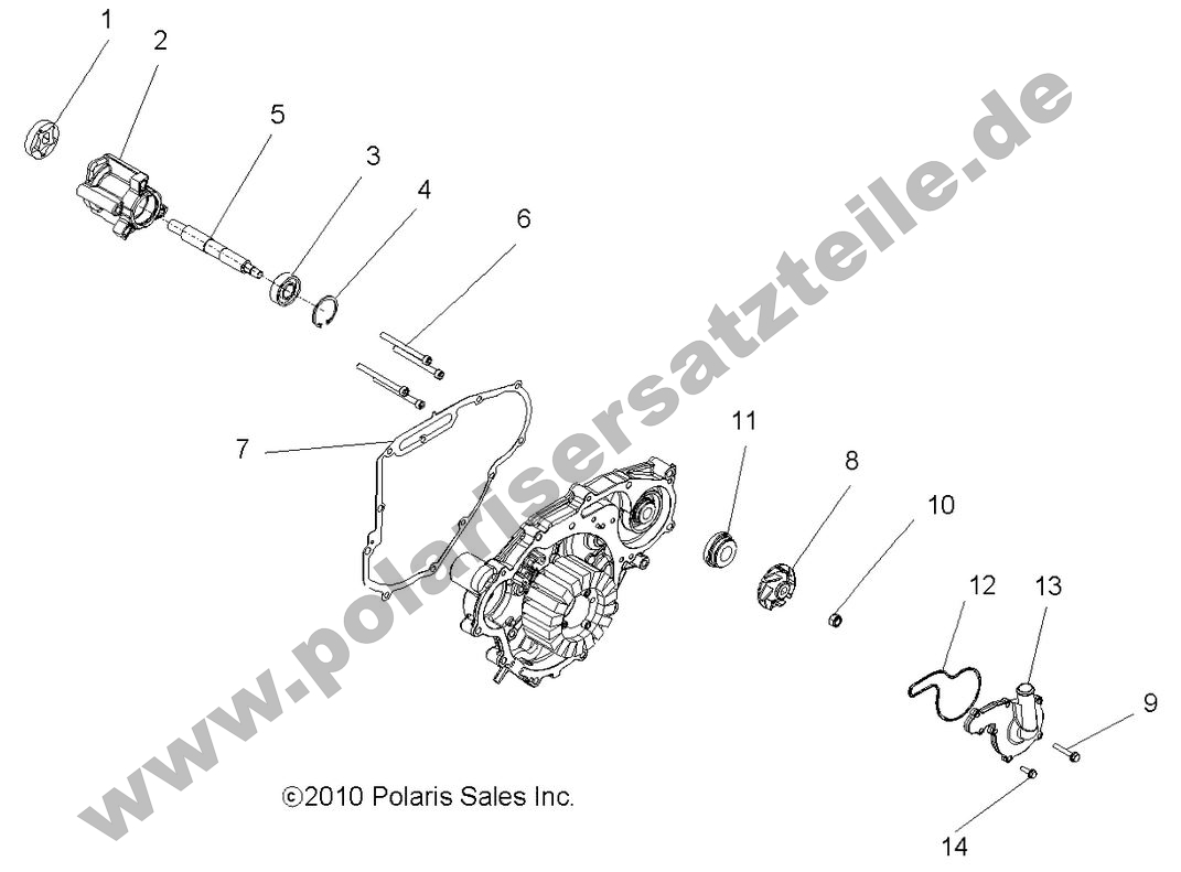 ENGINE, OIL PUMP and WATER PUMP