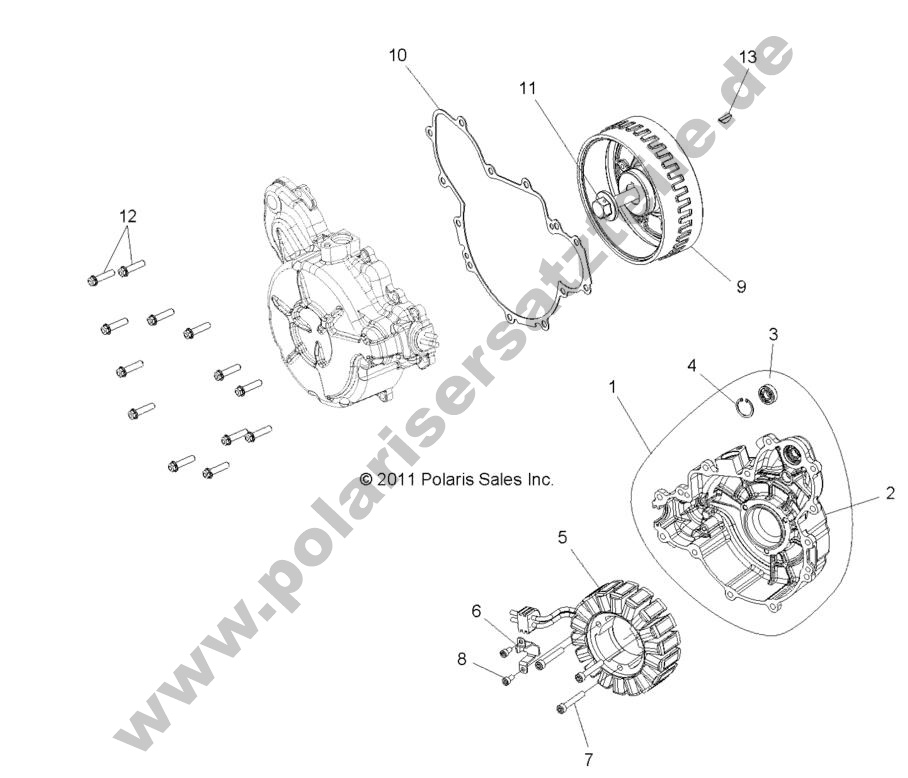 ENGINE, STATOR and COVER