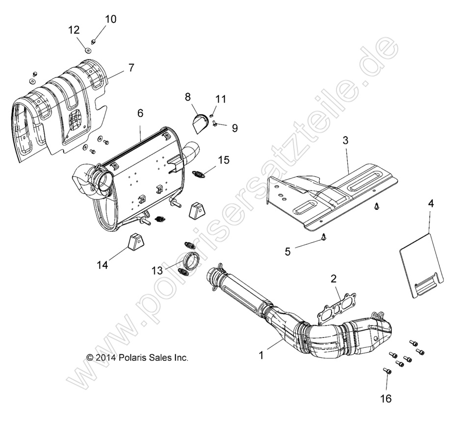 ENGINE, EXHAUST SYSTEM