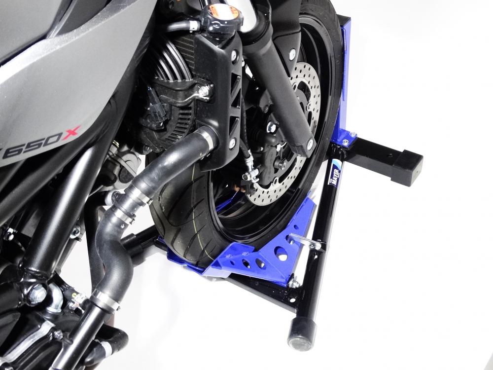 TMP_Motorrad_Vorderrad_Transportstaender_Wippe_13_19_blau_6679_4 TMP Motorrad Vorderrad Transportständer Wippe 13" - 19" schwarz/blau