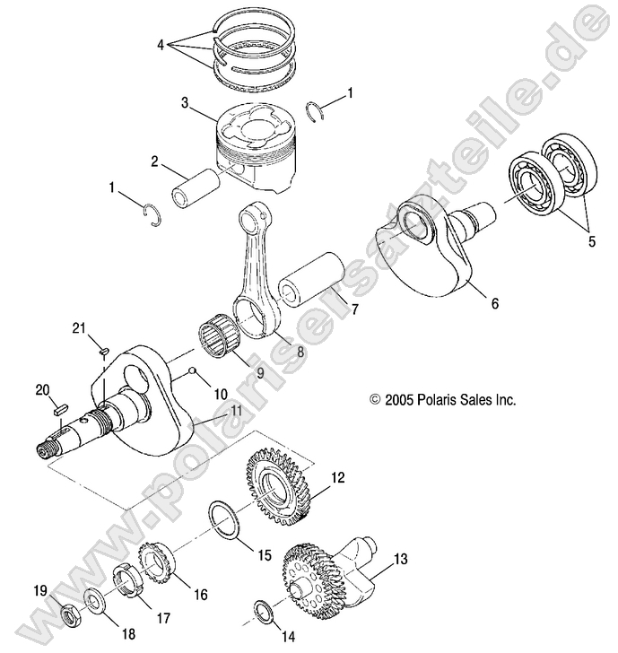 CRANKSHAFT and PISTON
