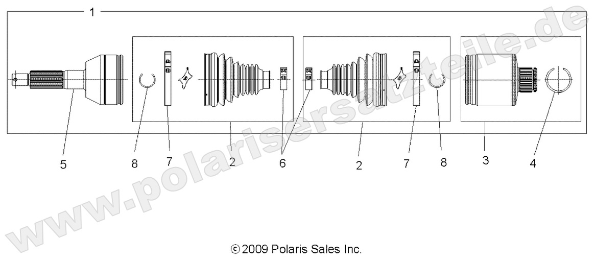 DRIVE TRAIN, REAR DRIVE SHAFT