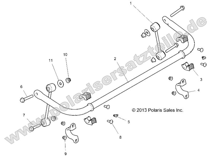 SUSPENSION, STABILIZER BAR, REAR