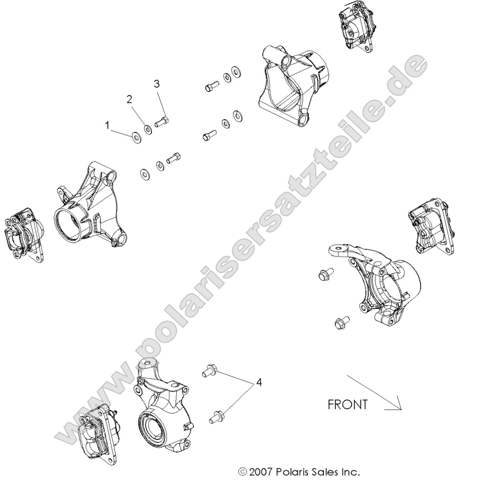 BRAKES, CALIPER MOUNTING