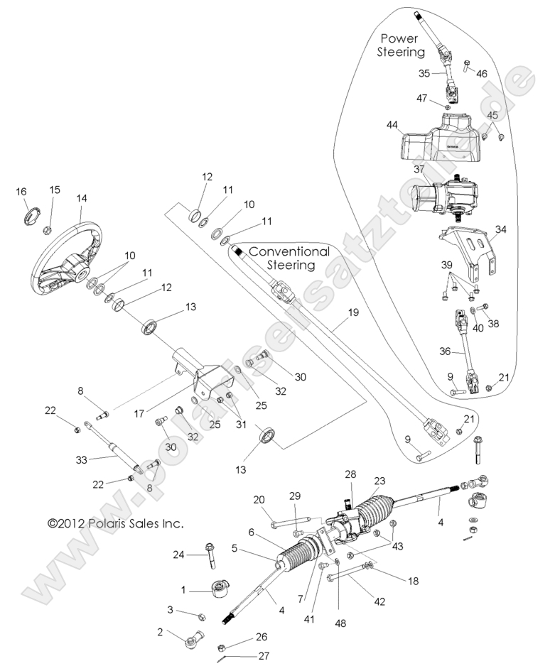 STEERING, STEERING ASM.