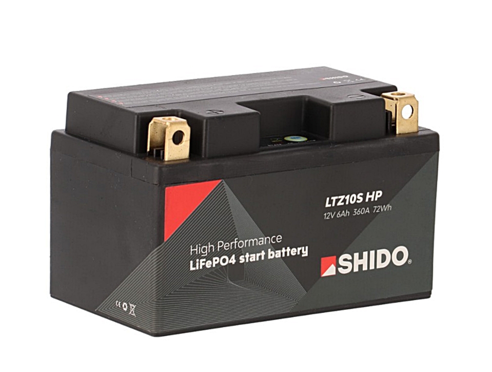 Shido LTZ10S HP Lithium Ionen Batterie 12V LiFePO4 (YTZ10S, TTZ10S)