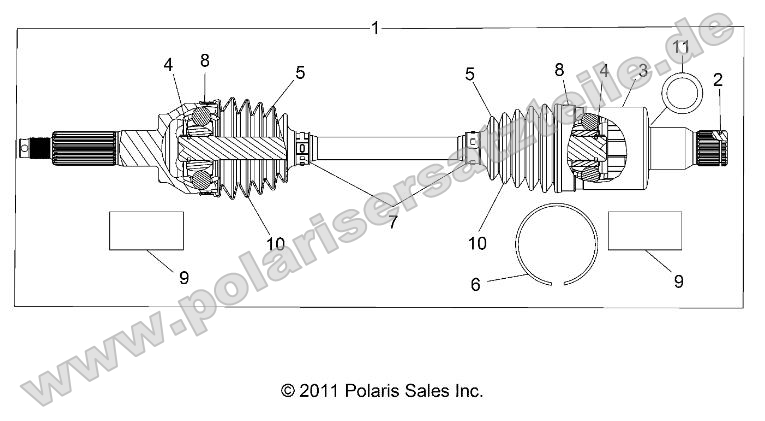 Drive Train, Rear Half Shaft