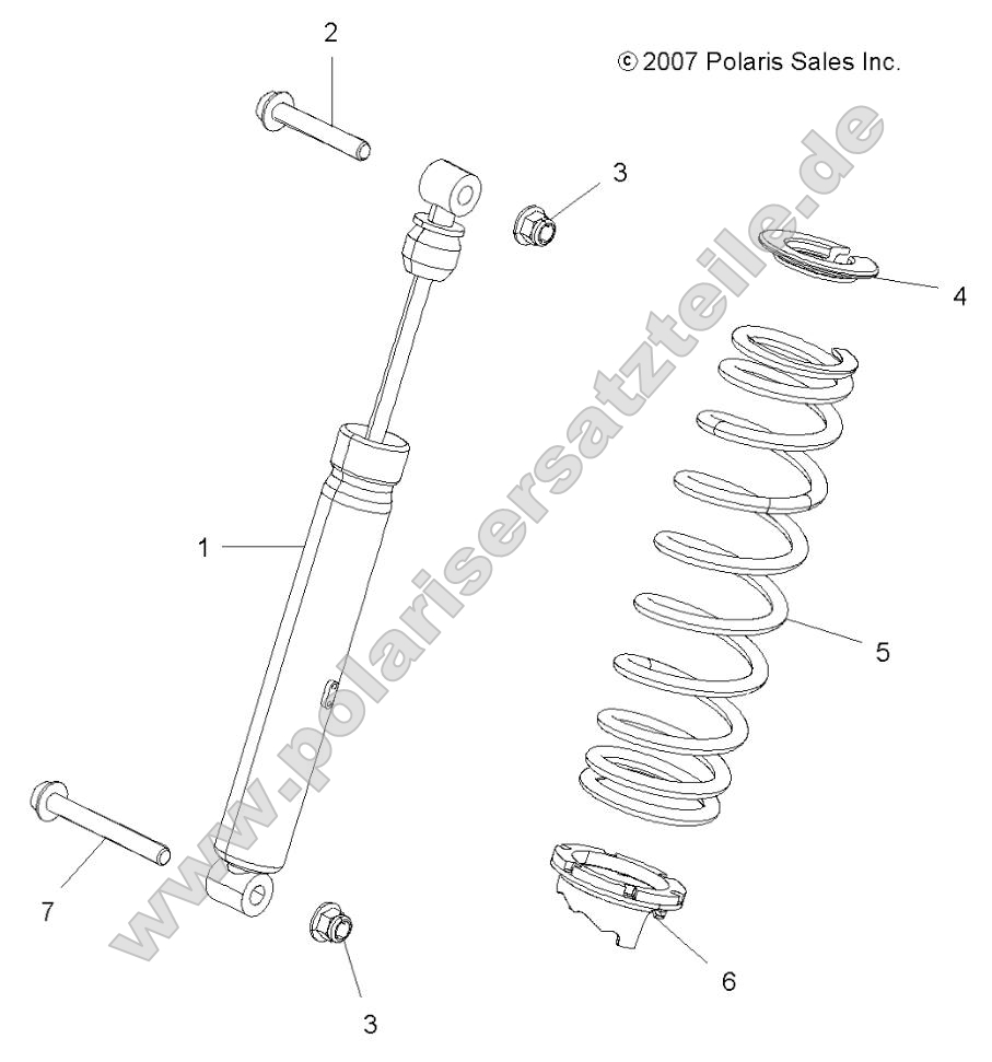Suspension, Shock, Rear (49ATVSHOCKRR7043169)