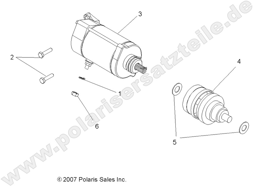 ENGINE, STARTING MOTOR