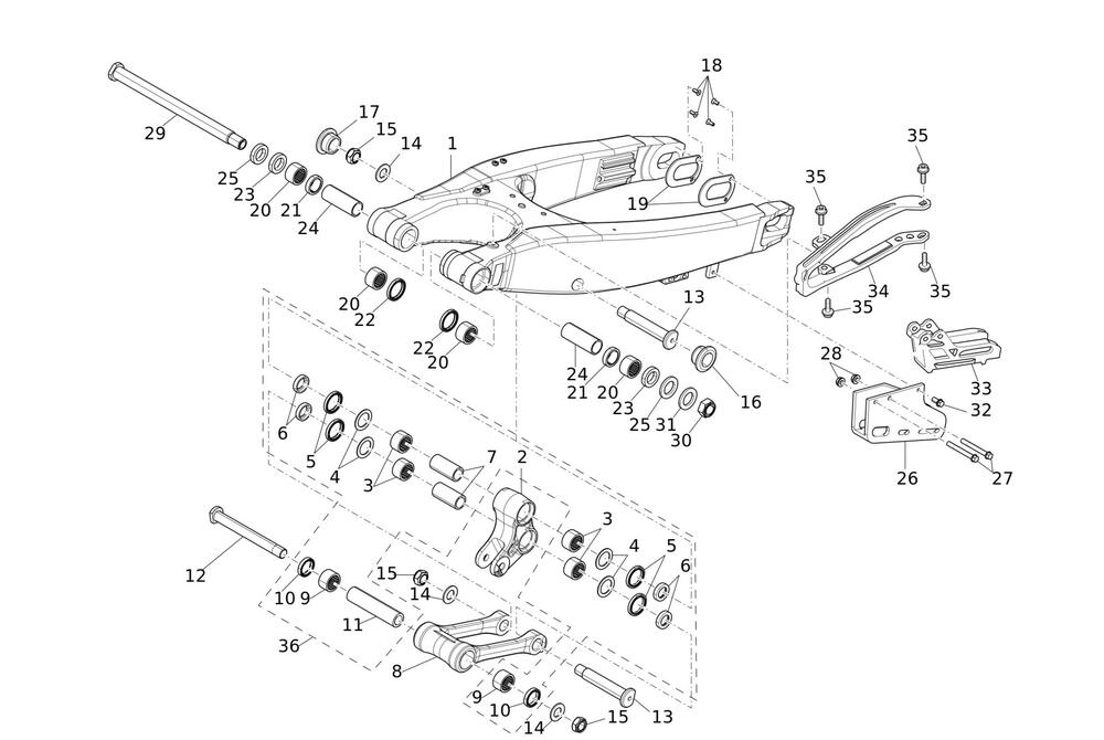 XE300MY24-Schwinge Schwinge