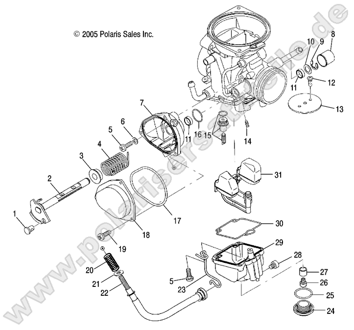 ENGINE, LOWER CARBURETOR
