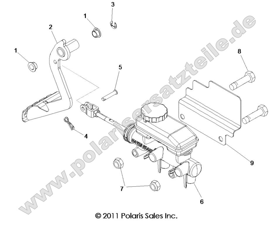 BRAKES, PEDAL and MASTER CYLINDER