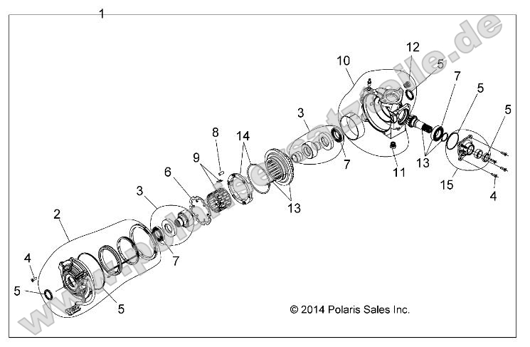 Drive Train, Front Gearcase Internals