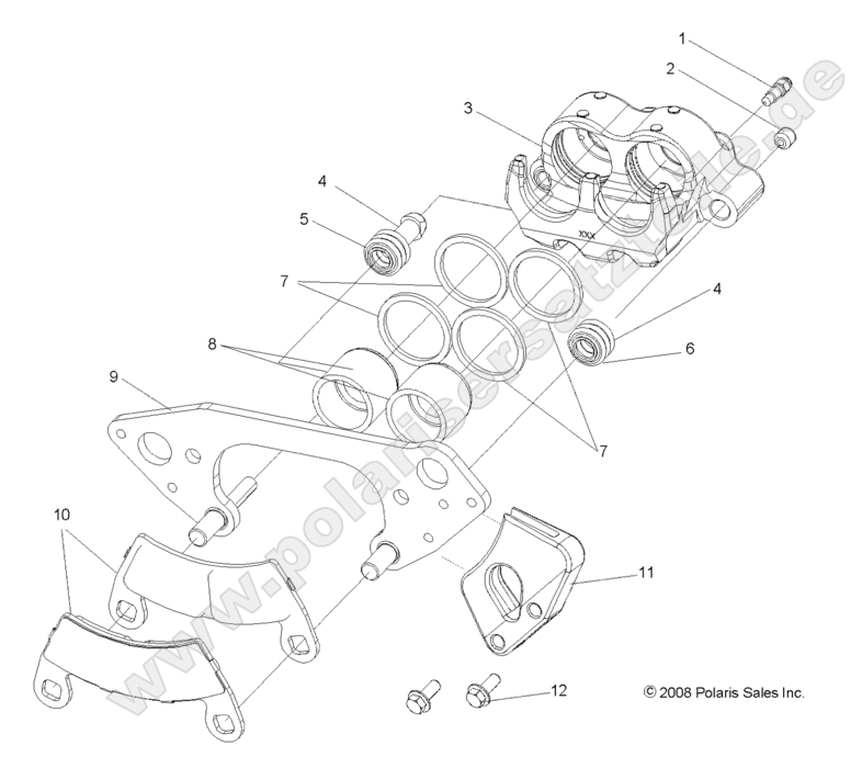 BRAKES, FRONT CALIPER