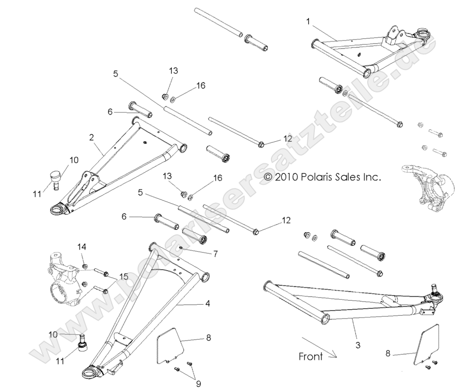 SUSPENSION, FRONT CONTROL ARMS