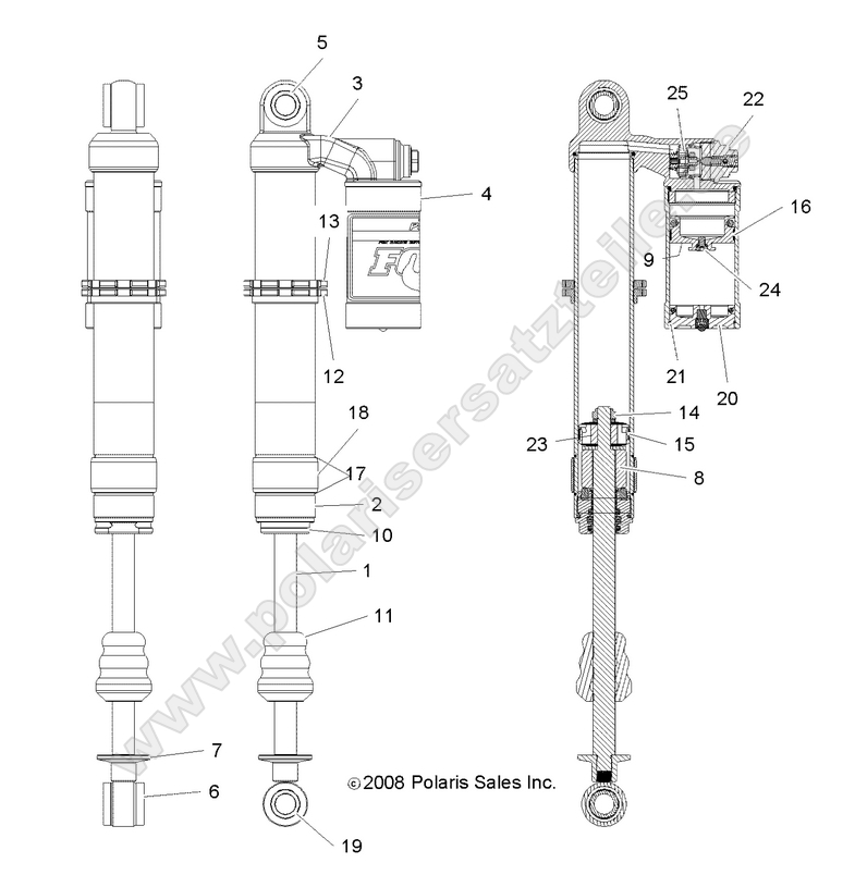 SUSPENSION, FRONT SHOCK