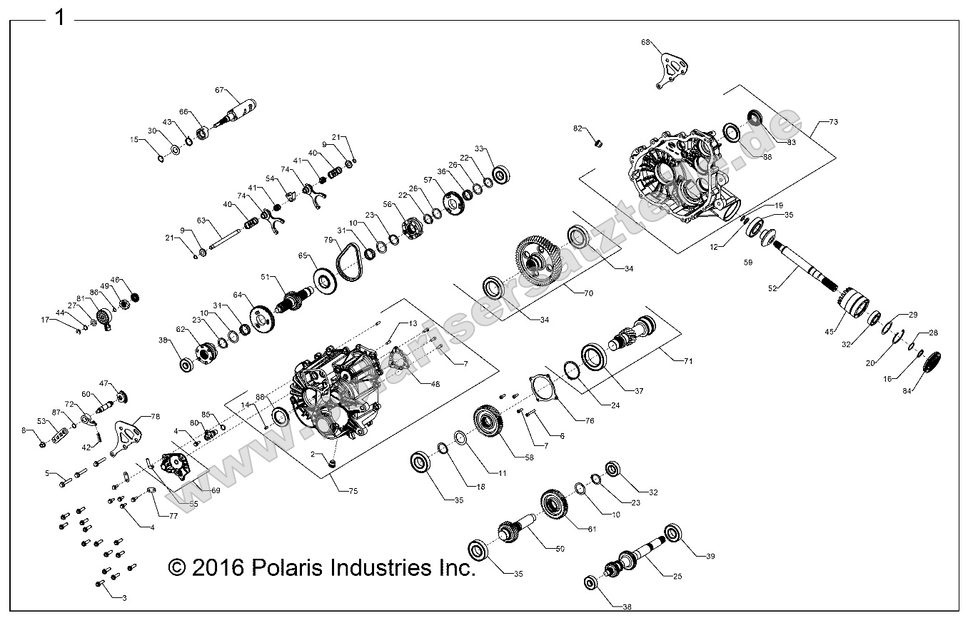 Drive Train, Main Gearcase Internals (701797)